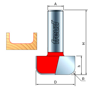 Freud Dish Carving Router Bit
